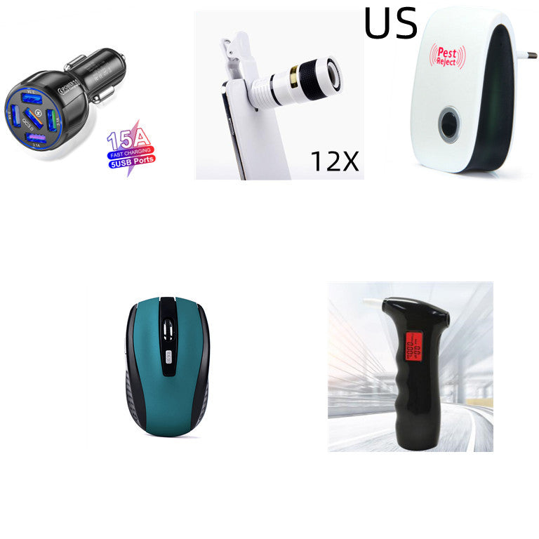 Factory Wholesale 5-port 15A QC3.0 5USB Car Charger